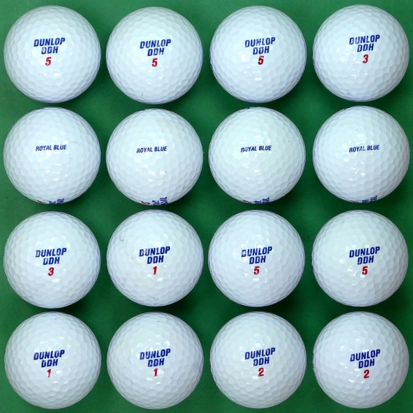 그린피플,던롭 재팬 로얄블루 2피스 A급 로스트볼 16개