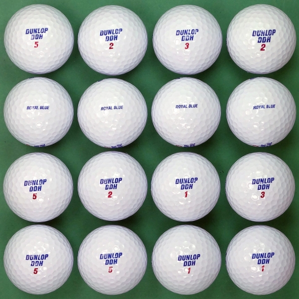 그린피플,던롭 재팬 로얄블루 2피스 A+급 로스트볼 16개