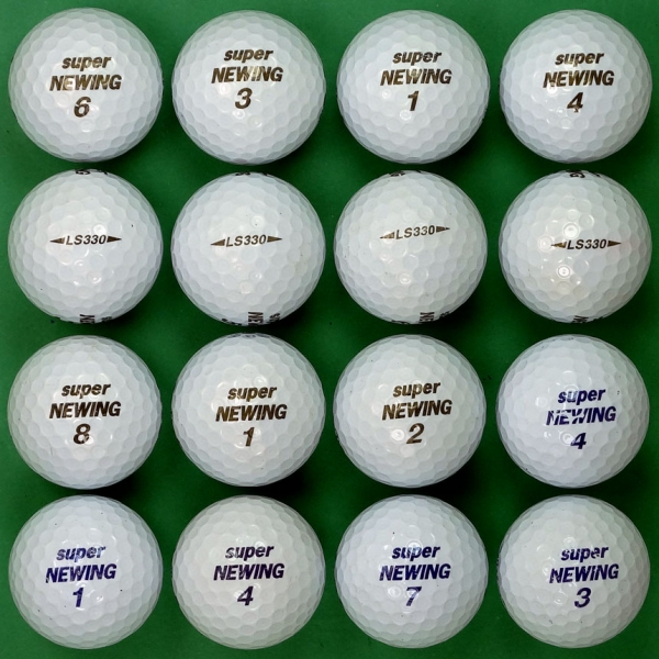 그린피플,브리지스톤 슈퍼 뉴윙 LS 330 화이트 3피스 A-급 로스트볼 16개