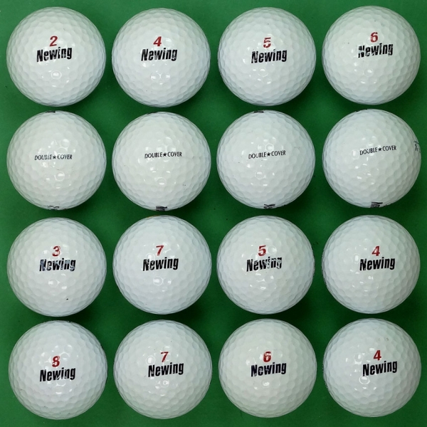 그린피플,브리지스톤 뉴윙 더블커버 화이트 3피스 A급 로스트볼 16개
