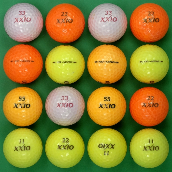 그린피플,던롭 젝시오 XD 에어로 컬러 3피스 B급 로스트볼 16개