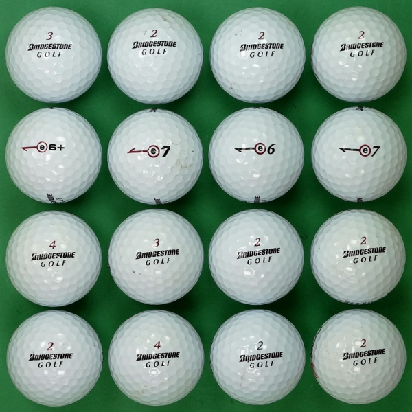 그린피플,브리지스톤 E7,E6 시리즈 혼합 3피스 B+급 로스트볼 16개