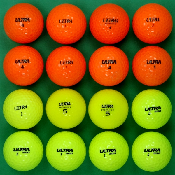 그린피플,윌슨 울트라 시리즈 컬러혼합 2피스 A-급 로스트볼 16개