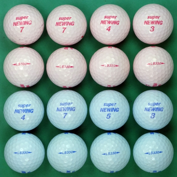 그린피플,브리지스톤 슈퍼 뉴윙 LS 330 컬러혼합 3피스 B+급 로스트볼 16개