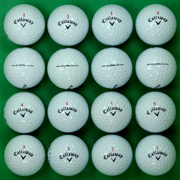 그린피플,캘러웨이 디아블로 2피스 A급 로스트볼 16개