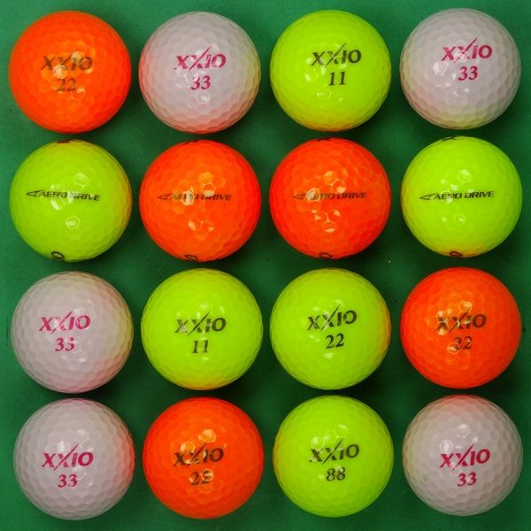 그린피플,던롭 젝시오 에어로 드라이버 컬러혼합 3피스 A급 로스트볼 16개