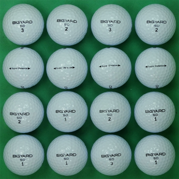 그린피플,빅야드 SD 슈퍼 디스턴스 2피스 화이트 A+급 로스트볼 16개
