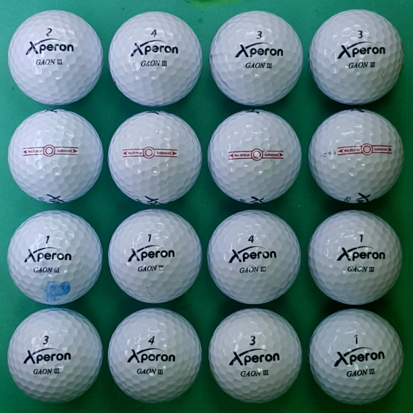 그린피플,엑스페론 가온 III 화이트 3피스 A-급 로스트볼 16개