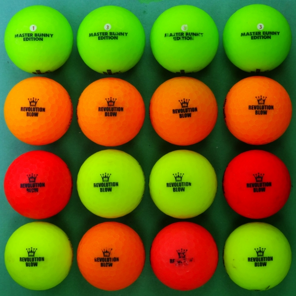 그린피플,마스터버니 에디션 레볼루션 블로우 무광 컬러 3피스 B+급 로스트볼 16개