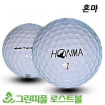 혼마 TW-X  화이트/우레탄 3피스 A-급 로스트볼 16개