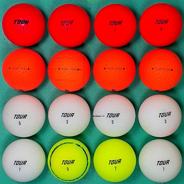 그린피플,빅야드 넥센 투어에스 플러스 무광 컬러혼합 2피스 A급 로스트볼 16개