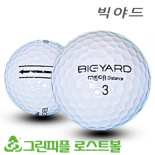 그린피플,빅야드 메가디스턴스 화이트 2피스 B+급 로스트볼 16개