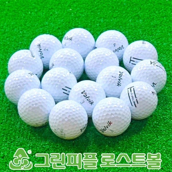 그린피플,볼빅 TOUR V3 화이트 3피스 A+급 로스트볼 16개