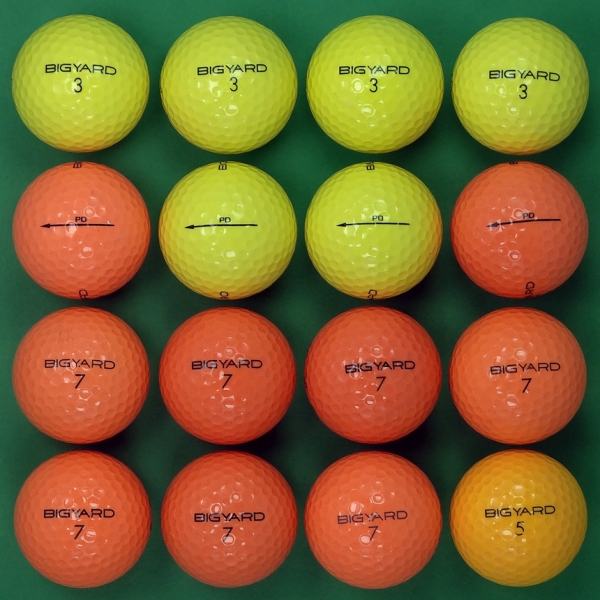 그린피플,[1+1] 빅야드 뉴 PD 컬러혼합 2피스 A급 로스트볼 16개+16개