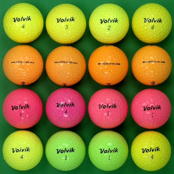 그린피플,볼빅 비스타 IV 컬러혼합 4피스 B급 로스트볼 16개