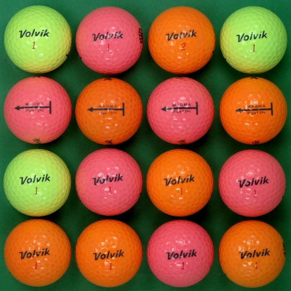 그린피플,볼빅 마그마 플러스 컬러혼합 3피스 A급 로스트볼 16개