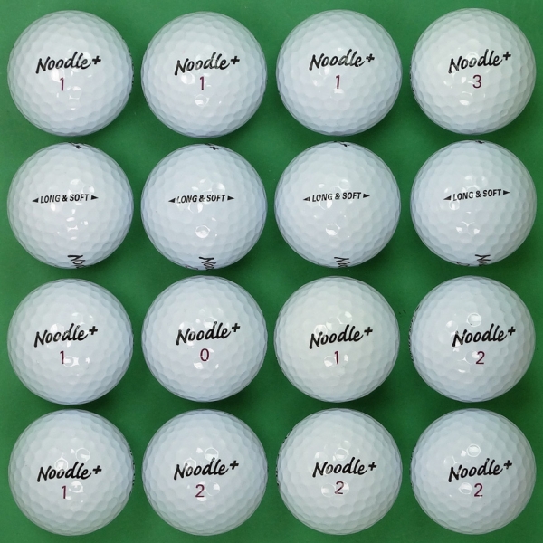 그린피플,테일러메이드 누들 롱,소프트 2피스 A+급 로스트볼 16개
