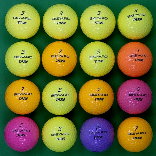 그린피플,빅야드 DT 300 컬러혼합 3피스 A+급 로스트볼 16개