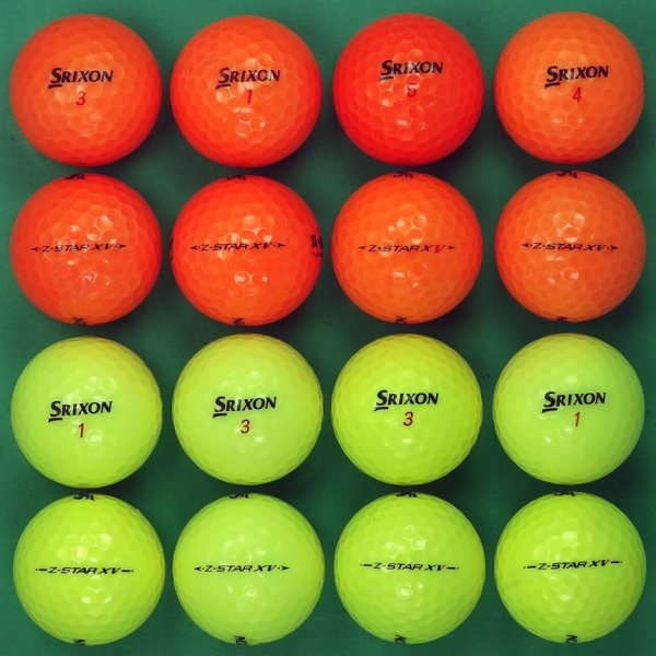 그린피플,스릭슨 Z스타 XV 컬러혼합 4피스 B+급 로스트볼 16개