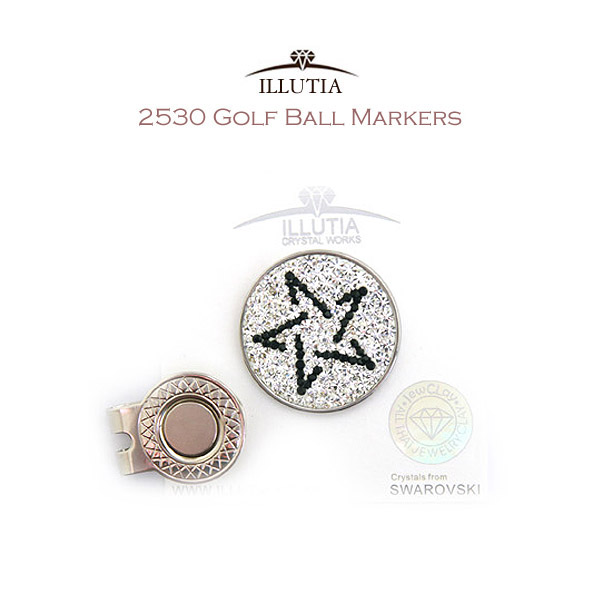 그린피플,일루시아 2530 스타 (Star) 골프 볼마커(30mm) 필드용품