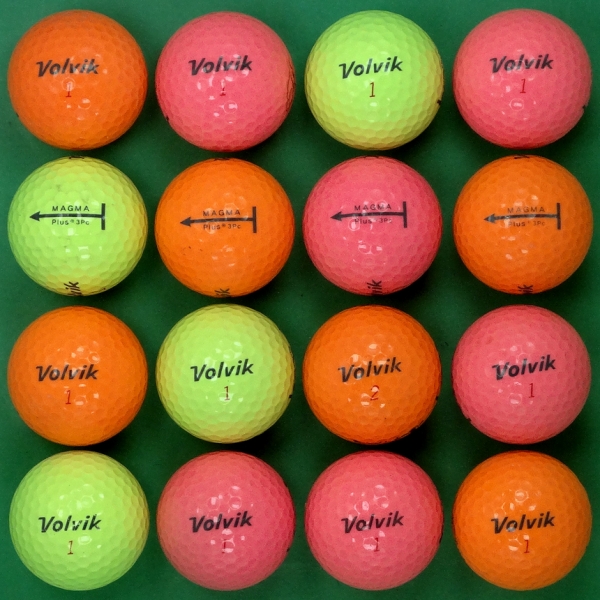 그린피플,볼빅 마그마 플러스 컬러혼합 3피스 A-급 로스트볼 16개