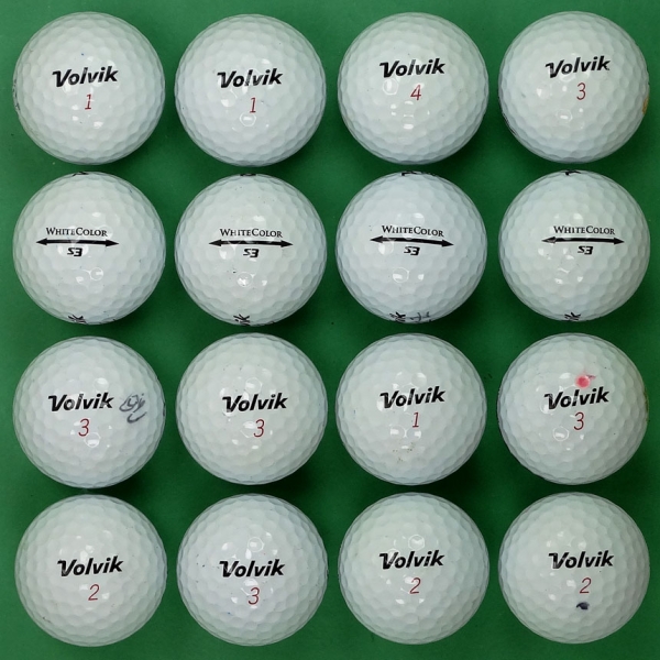 그린피플,볼빅 화이트 S3 3피스 B+급 로스트볼 16개