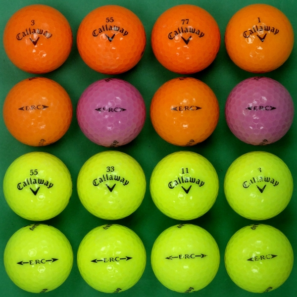 그린피플,캘러웨이 ERC 컬러혼합 3피스 B+급 로스트볼 16개
